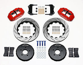 Wilwood Narrow Superlite 6R Front Hat Kit 14.00in Drill Red Nissan 350Z/Fiti G35 - 0