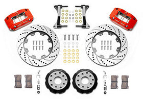 Wilwood Dynapro Radial Front Kit 12.00in Drilled Red Subaru Impreza WRX (*Line Kit Needed*) - 0