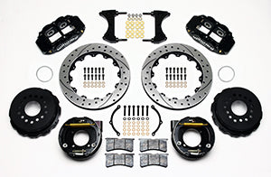 Wilwood Narrow Superlite 4R Rear P-Brk Kit 12.88in Drilled Chevy 12 Bolt w/ C-Clips