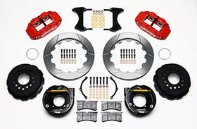 Wilwood Narrow Superlite 4R Rear P-Brk Kit 12.88in Red Chevy 12 Bolt w/ C-Clips - 0
