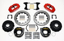 Wilwood Narrow Superlite 4R Rear P-Brk Kit 12.88in Drilled Red Chevy 12 Bolt-Spec 3.15in Brng-2