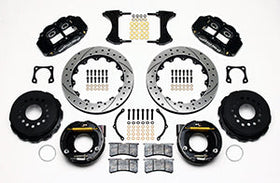 Wilwood Narrow Superlite 4R Rear P-Brk Kit 12.88in Drilled Chevy 12 Bolt-Spec 3.15in Brng - 0