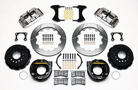 Wilwood Narrow Superlite 4R Rear P-Brk Kit 12.88in Polished Big Ford Old Style 2.36in Offset - 0