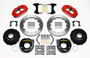 Wilwood Narrow Superlite 4R Rear P-Brk Kit 12.88in Red Big Ford Old Style 2.36in Offset