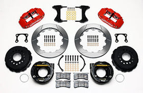 Wilwood Narrow Superlite 4R Rear P-Brk Kit 12.88in Red Big Ford Old Style 2.36in Offset - 0