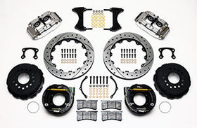 Wilwood Narrow Superlite 4R Rear P-Brk Kit 12.88in Drill Polish Big Ford New Style 2.50in Offset - 0