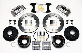 Wilwood Narrow Superlite 4R Rear P-Brk Kit 12.88in Polished Big Ford New Style 2.50in Offset - 0