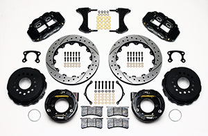 Wilwood Narrow Superlite 4R Rear P-Brk Kit 12.88in Drilled Small Ford 2.50in Offset