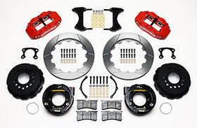 Wilwood Narrow Superlite 4R Rear P-Brk Kit 12.88in Red Small Ford 2.50in Offset - 0