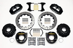 Wilwood Narrow Superlite 4R Rear P-Brk Kit 12.88in Drilled Ford 8.8 w/2.5in Offset-5 Lug - 0