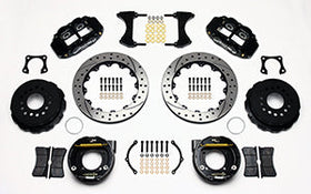 Wilwood Narrow Superlite 4R Rear P-Brk Kit 12.88in Drilled 58-64 Olds/Pontiac Ends 2.81in Offset - 0