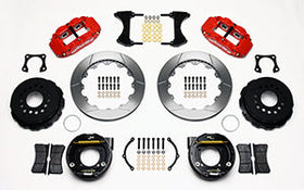 Wilwood Narrow Superlite 4R Rear P-Brk Kit 12.88in Red 58-64 Olds/Pontiac Ends 2.81in Offset - 0