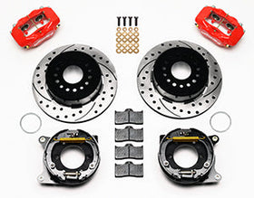 Wilwood Forged Dynalite P/S P-B Kit Drilled-Red 2005-2014 Mustang - 0