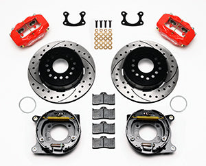 Wilwood Forged Dynalite P/S Park Brake Kit Drill-Red Small Ford 2.50in Offset