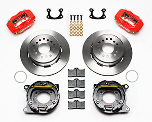 Wilwood Forged Dynalite P/S Park Brake Kit Red Small Ford 2.50in Offset