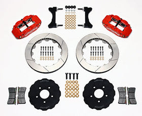 Wilwood Narrow Superlite 6R Front Hat Kit 13.06in Red Mitsubishi EVO VIII - 0