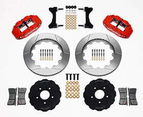 Wilwood Narrow Superlite 6R Front Hat Kit 14.00in Red Mitsubishi EVO VIII - 0