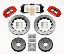 Wilwood Narrow Superlite 6R Front Hat Kit 14.00in Drilled Red 2004-2006 Pontiac GTO-2