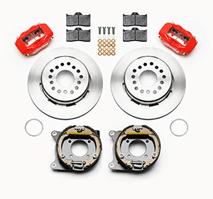 Wilwood Forged Dynalite P/S Park Brake Kit Red 12 Bolt 2.75in offset Staggered Shock