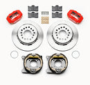 Wilwood Forged Dynalite P/S Park Brake Kit Red 12 Bolt 2.75in offset Staggered Shock-2