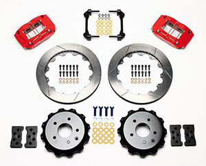 Wilwood Dynapro Radial Rear Kit 13.00in Red Nissan 350Z/Fiti G35