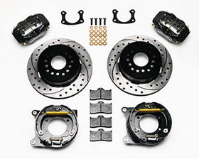 Wilwood Forged Dynalite P/S Park Brake Kit Drilled New Big Ford 2.50in offset Staggrd Shock - 0