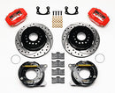 Wilwood Forged Dynalite P/S Park Brake Kit Drill Red New Big Ford 2.50in Offset Front Caliper Mount-2