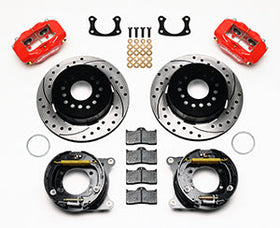 Wilwood Forged Dynalite P/S Park Brake Kit Drill Red New Big Ford 2.50in Offset Front Caliper Mount - 0