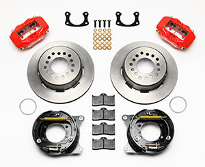 Wilwood Forged Dynalite P/S Park Brake Kit Red New Big Ford 2.50in Offset Front Caliper Mount
