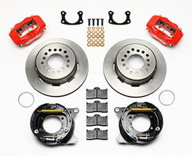 Wilwood Forged Dynalite P/S Park Brake Kit Red New Big Ford 2.50in Offset Front Caliper Mount - 0