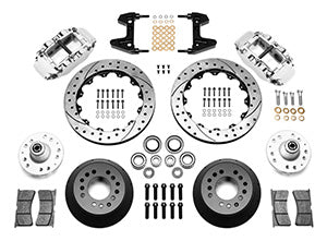Wilwood Narrow Superlite 6R Front Hub Kit 12.88in Drill Pol 74-80 Pinto/Mustang II Disc Spindle only