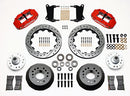 Wilwood Narrow Superlite 6R Front Hub Kit 12.88in Drill Red 67-69 Camaro 64-72 Nova Chevelle-2