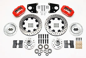 Wilwood Forged Dynalite Front Kit 12.19in Drilled Red 62-72 CDP B & E Body-Drum - 0