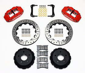 Wilwood Narrow Superlite 4R Rear Kit 12.88in Drilled Red 98-02 Camaro/Firebird - 0