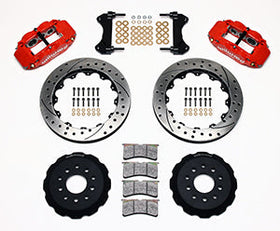 Wilwood Narrow Superlite 6R Front Hat Kit 13.06in Drilled Red 98-02 Camaro/Firebird - 0