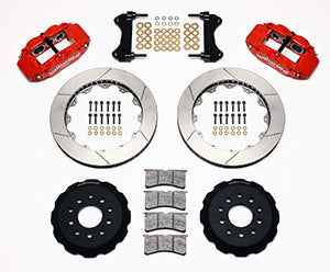 Wilwood Narrow Superlite 6R Front Hat Kit 13.06in Red 98-02 Camaro/Firebird