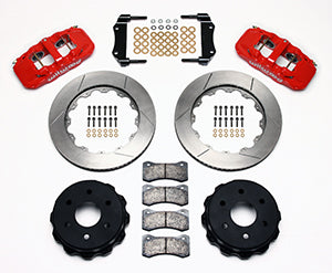 Wilwood AERO4 RearTruck Kit 14.25in Red 1999-2010 GM 1500-SUV 2 Piston OE Caliper