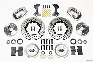 Wilwood Forged Dynalite Front Kit 11.00in Drilled-Polished WWE ProSpindle