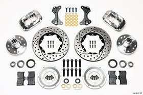 Wilwood Forged Dynalite Front Kit 11.00in Drilled-Polished WWE ProSpindle - 0