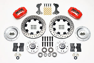 Wilwood Forged Dynalite Front Kit 12.19in Drilled-Red WWE ProSpindle