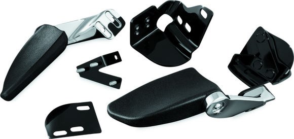 Kuryakyn Stealth Passenger Armrests 97-13 Touring Models Chrome