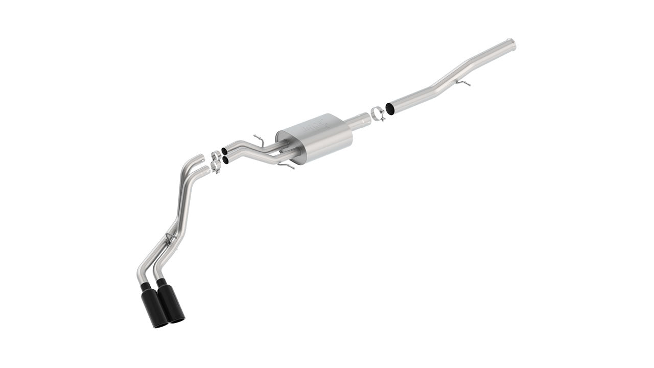 2014-2018 Chevrolet Silverado 1500/ 2014-2018 GMC Sierra 1500 Cat-Back Exhaust System ATAK Part # 140577BC