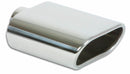 Vibrant 5.5in x 3in Oval SS Exhaust Tip (Single Wall Angle Cut Rolled Edge)-1