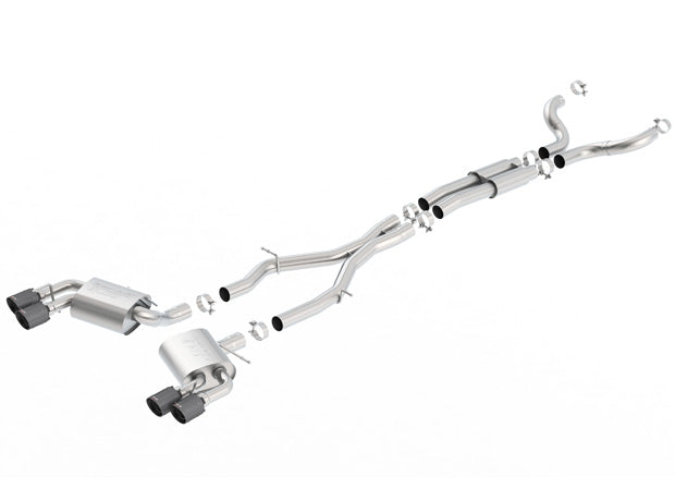 CAMARO SS '16 6.2L AT/MT 3.00",2.25" S-TYPE W/O NPP, D RD CFBA AC SR TIP:4"X5.62,CF TIPS BLK ANO