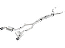 Borla 16-17 Chevy Camaro 6.2L 4.5in Carbon Fiber Tips Single Split Exit S-Type Catback Exhaust-1