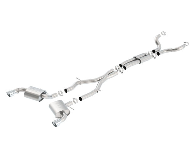 CAMARO SS '16-'17 6.2L V8 AT/MT RWD 2DR 3.00" "S-TYPE" S RD RL AC SR  TIP: 4.5" RD X 5.75" FOR USE WITH LONG TUBE HEADERS, W/O DUAL MODE VALVES