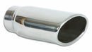 Vibrant 4.5in x 3in Oval SS Exhaust Tip (Single Wall Angle Cut Rolled Edge)-1