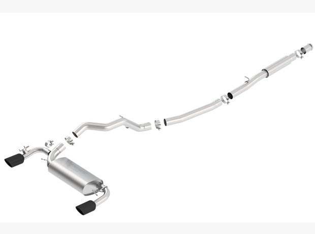 FOCUS RS 16-17 2.3L MT 3in, 2.25, S-TYPE S RD RL AC BC SR TIP 4.0 RD X 8.0 BLACK CHROME
