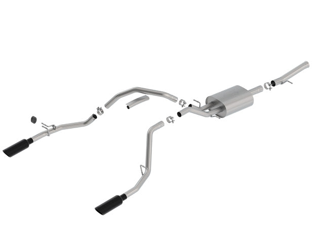 SILV/SIERRA 1500 14-18 5.3L V8 2/4WD RC STB (78.7") 119" WB 2.75", 2.25" "ATAK" BLACK CHROME
