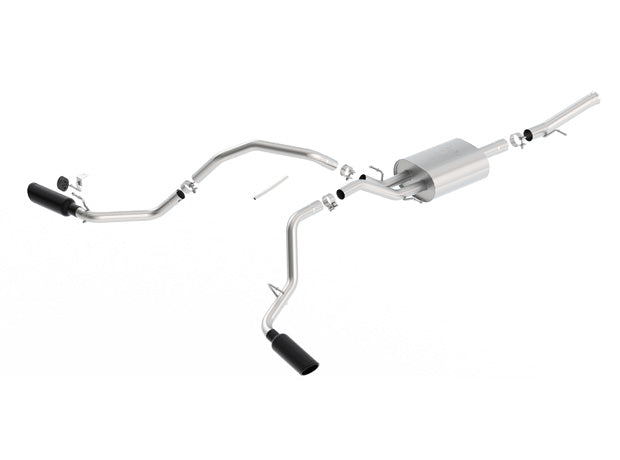 Borla 14-18 GMC Sierra 1500 5.3L Reg Cab 78.8in Bed 2.75 to 2.25in Atak Catback (Black Chrome Tip)